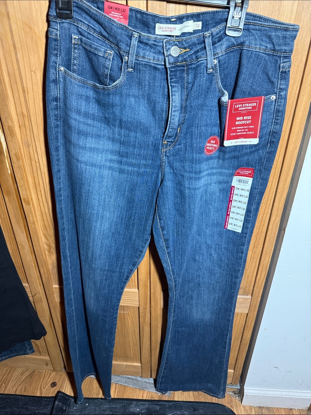 Levi's Blue Mid-Rise Bootcut Jeans